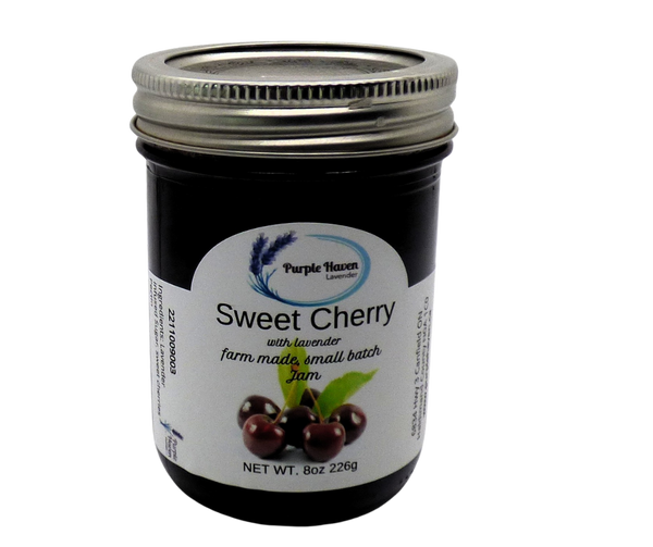 Sweet Cherry Jam With Lavender Twist - Small Batch Made