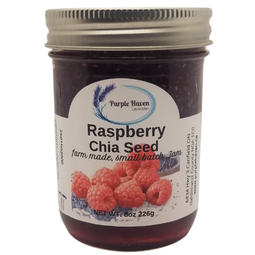 Artisan Raspberry Jam with Superfood Chia Seeds