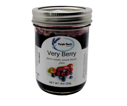 Lavender Very Berry Jam Artisan Blend of Fresh Berries