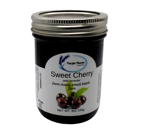 Sweet Cherry Jam With Lavender Twist - Small Batch Made