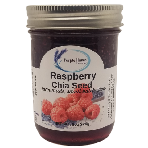 Artisan Raspberry Jam with Superfood Chia Seeds