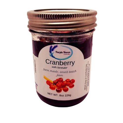 Lavender Cranberry Jam - Artisan Spread for All Occasions from Purple Haven offers a delightful, unique flavor.