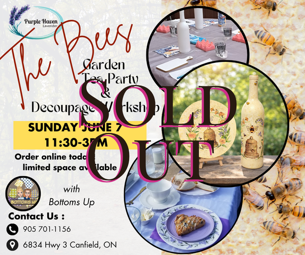 Decoupage & High Tea Elegance - Bee Theme June 7th