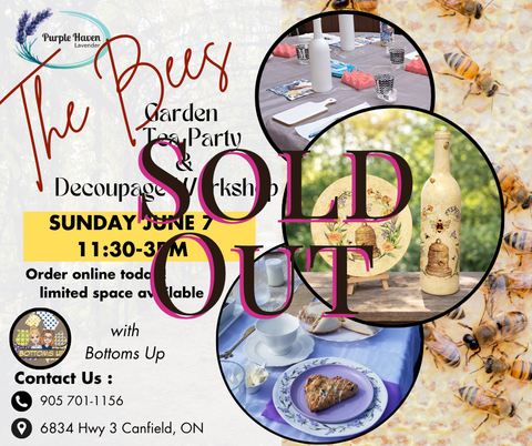 Decoupage & High Tea Elegance - Bee Theme June 7th