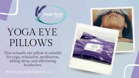 Relax with the Yoga Lavender Eye Pillow, filled with lavender buds and flaxseed for soothing comfort.