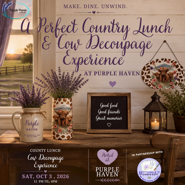 A Perfect Country Lunch & Cow Decoupage Experience