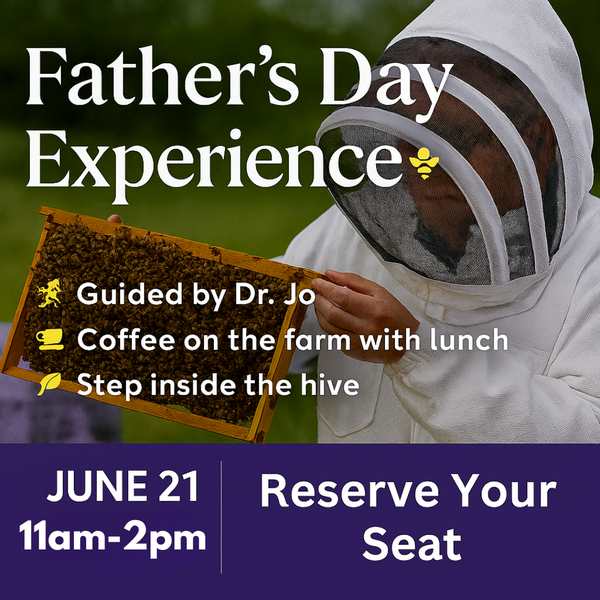 Father’s Day Hive Experience: Coffee & Lunch with the Bees