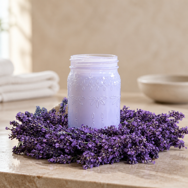 Fresh Lavender Candle Wreath & Glass Etching Experience| Purple Haven Lavender Farm