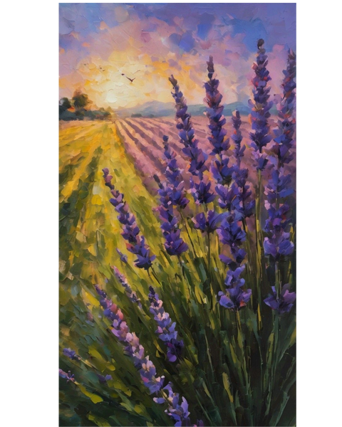 Lavender Sunset Paint, Sip & Eat Event in the Lavender Field | July 12 | Purple Haven