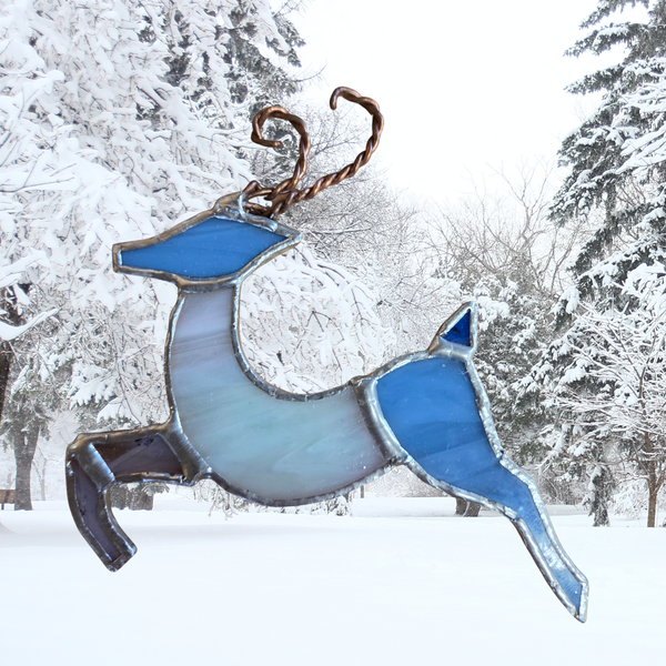 Stained Glass Christmas Reindeer Workshop Nov 7th