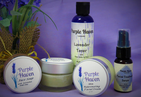 Rejuvenating Face Cream by Purple Haven revitalizes skin, restoring natural glow with gentle exfoliating properties.
