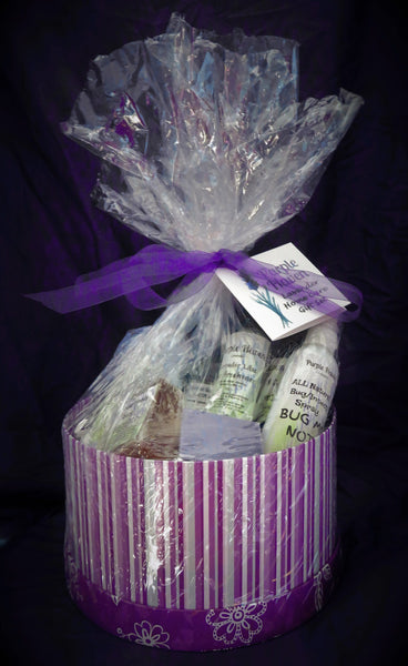 Elegant gift basket showcasing our Gift Packaging Service, perfect for customized gifting at Purple Haven.