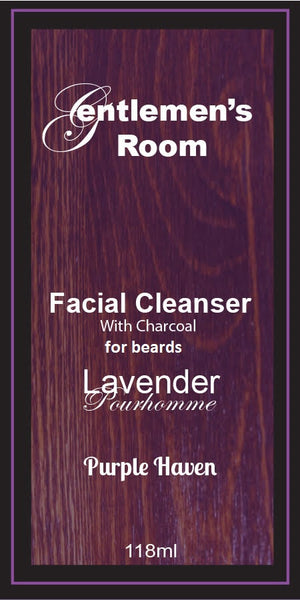 Facial Beard Cleanser with Activated Charcoal  Lavender Pourhomme