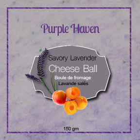 Prepared Savory Lavender Cheese Ball  Set 3