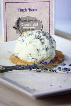 Prepared Savory Lavender Cheese Ball  Set 2