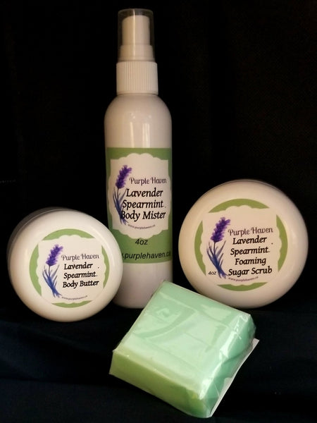 Winter Body Care Gift Set Lavender Spearmint Lotion